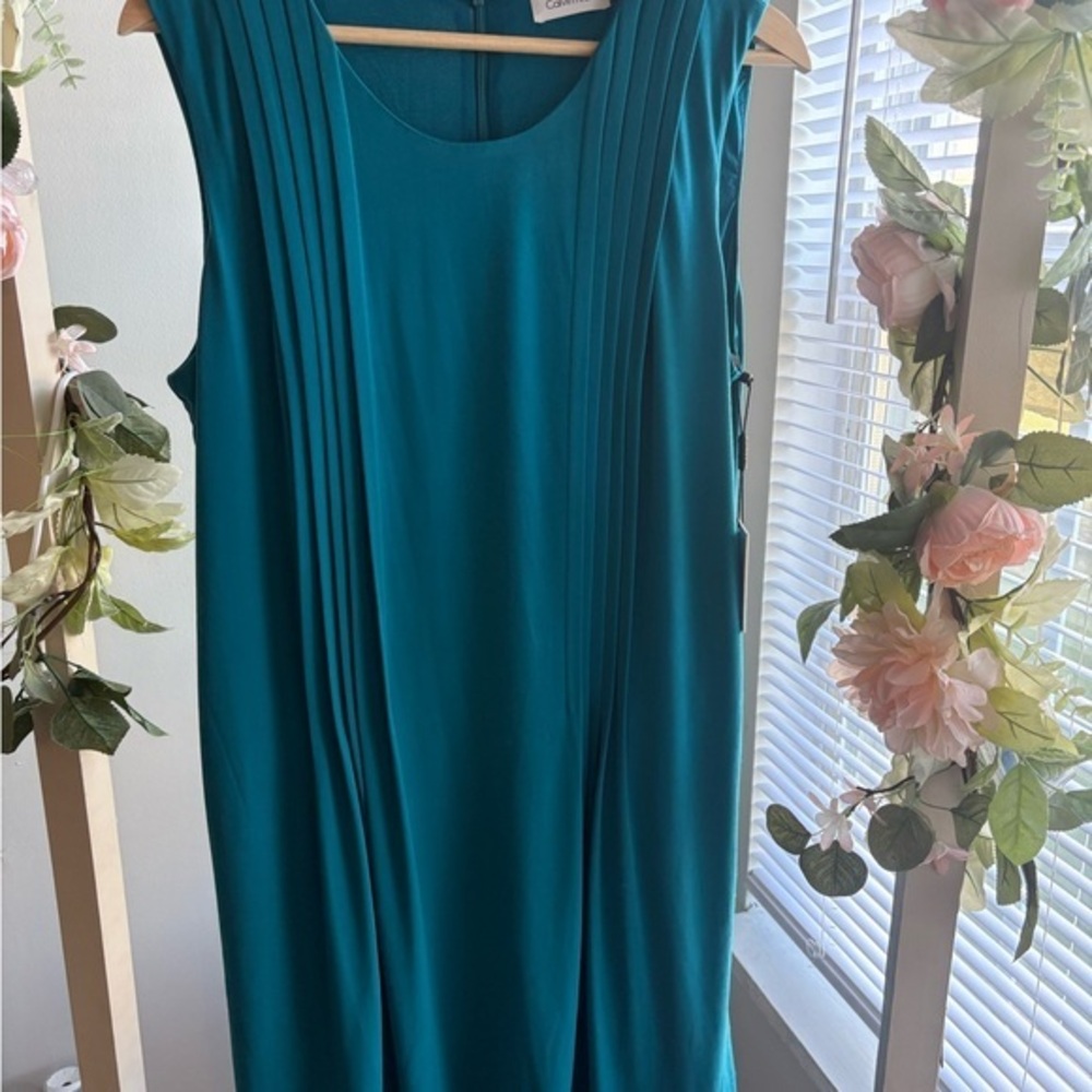 Calvin Klein Teal Midi size 12